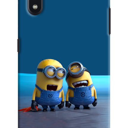 Minion Laughing Samsung M01 Hard Case Back Cover by Casekaro