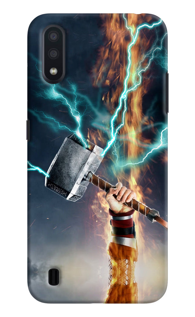 Thor Hammer Mjolnir Samsung M01 Hard Case Back Cover by Casekaro