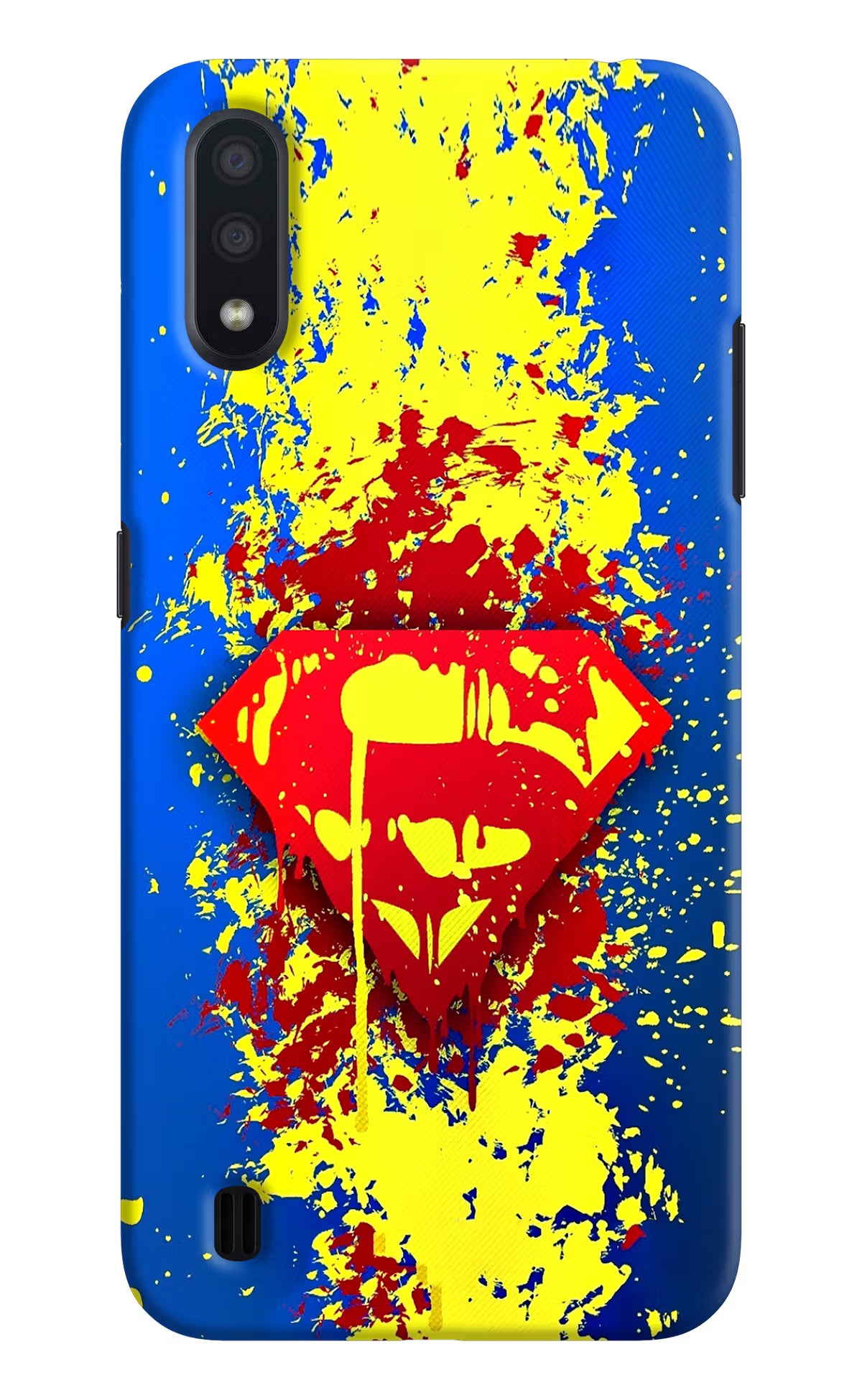 Superman logo Samsung M01 Hard Case Back Cover by Casekaro