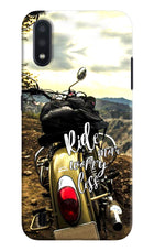 Ride More Worry Less Samsung M01 Hard Case Back Cover by Casekaro