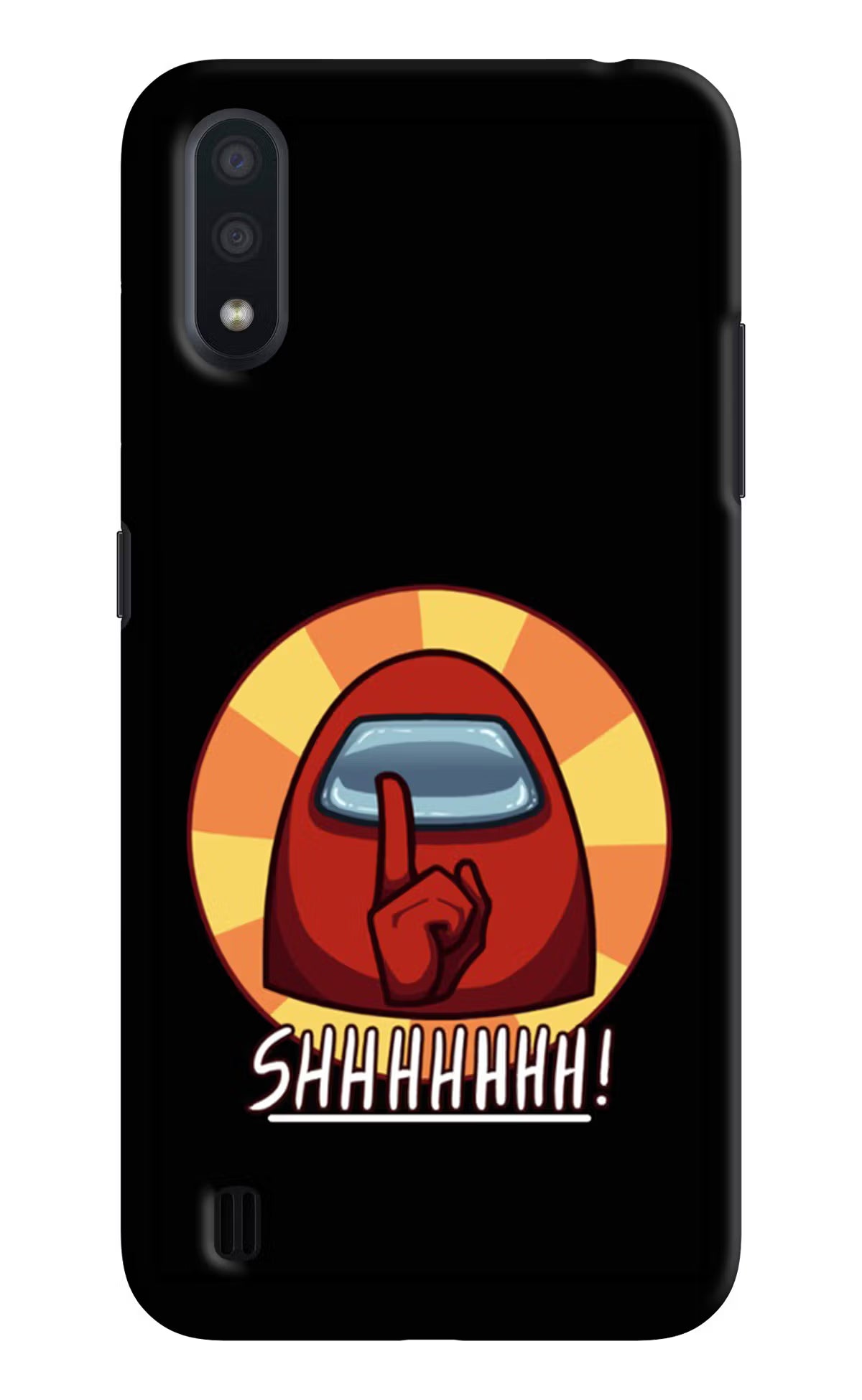 Among Us Shhh! Samsung M01 Hard Case Back Cover by Casekaro