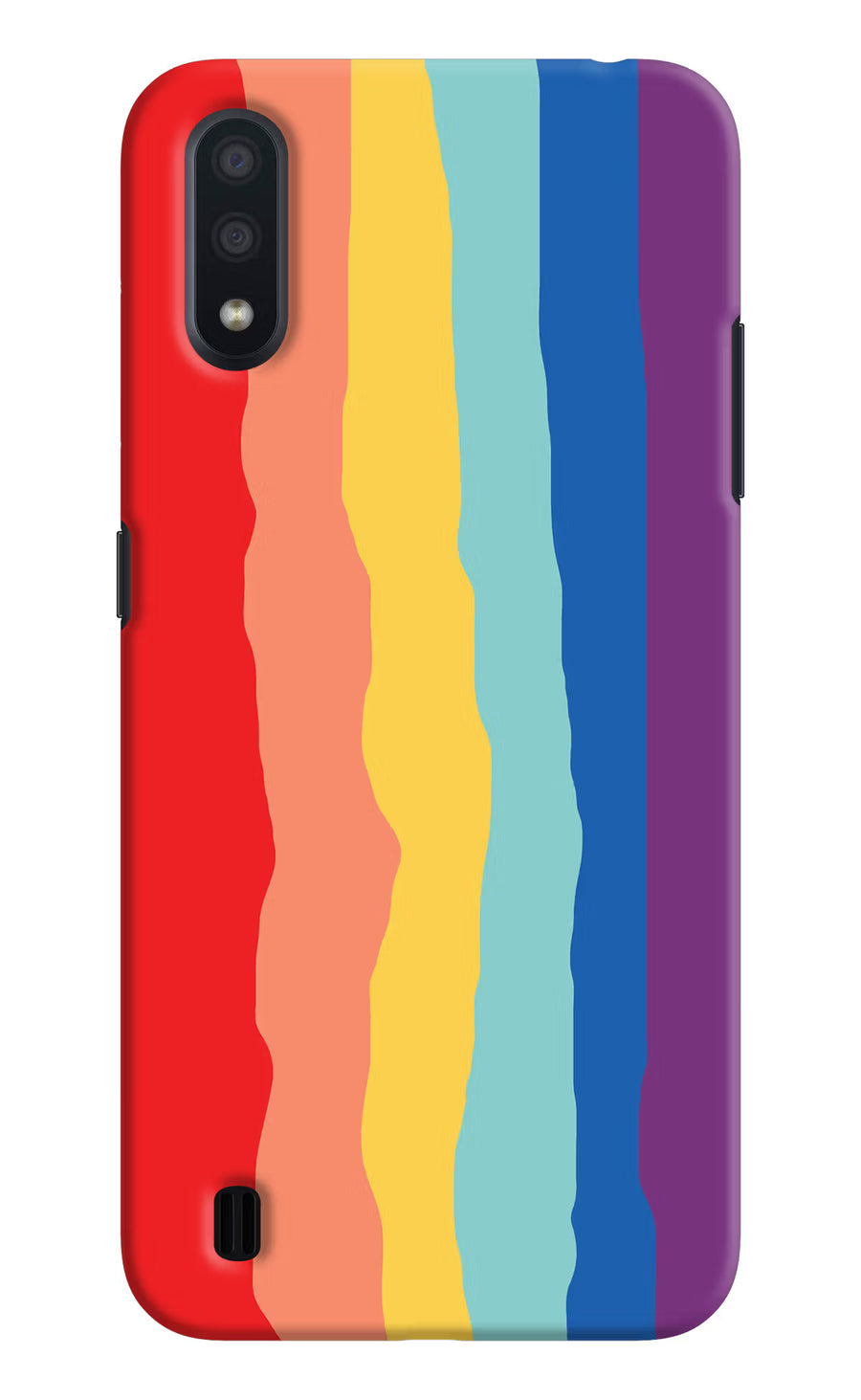 Rainbow Samsung M01 Back Cover, Hard case
