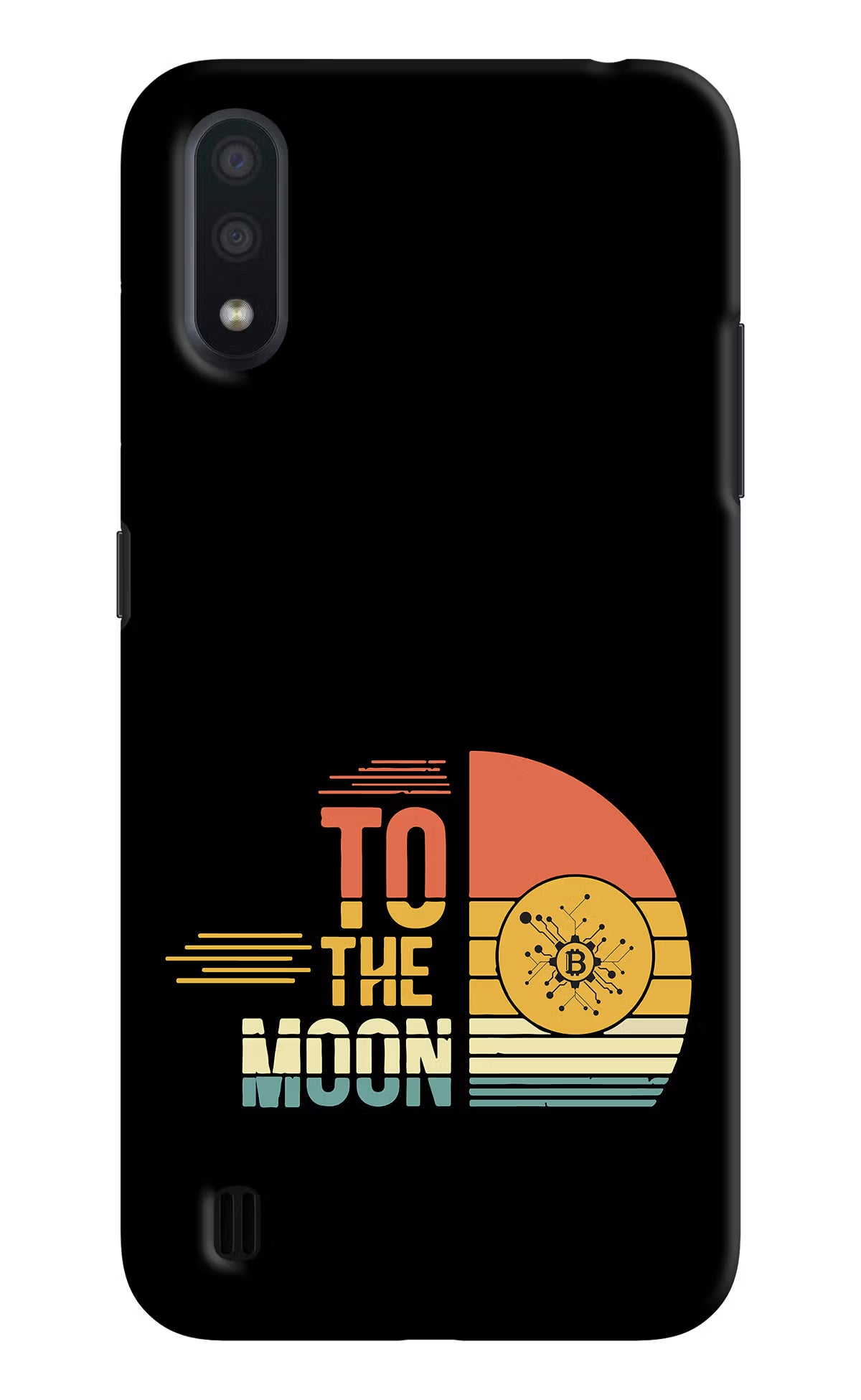 To the Moon Samsung M01 Hard Case Back Cover by Casekaro