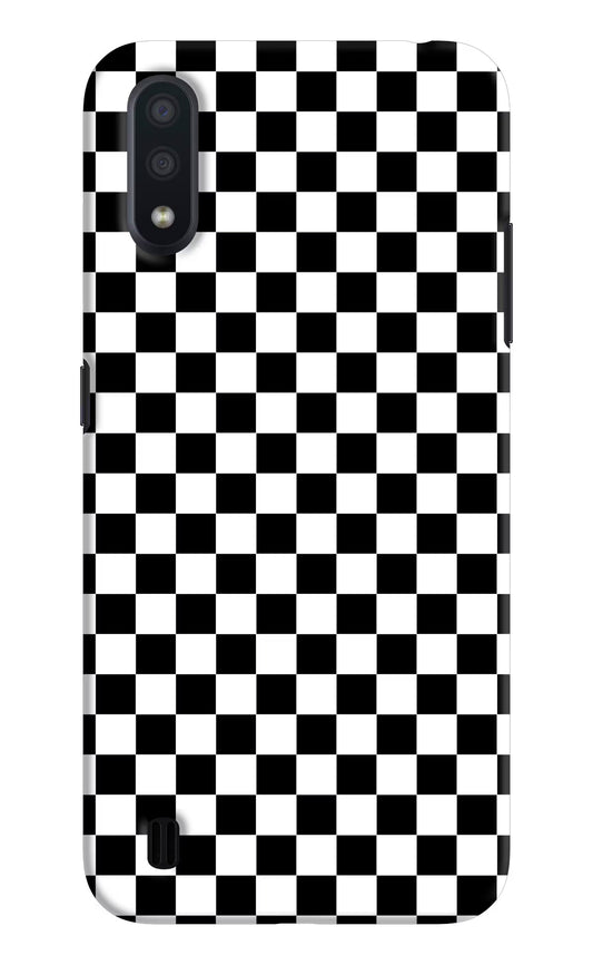 Chess Board Samsung M01 Hard Case Back Cover by Casekaro