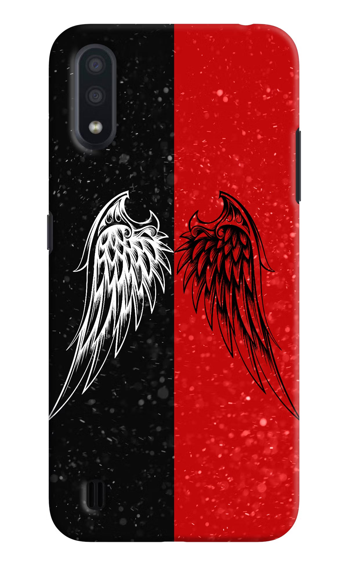 Wings Samsung M01 Hard Case Back Cover by Casekaro