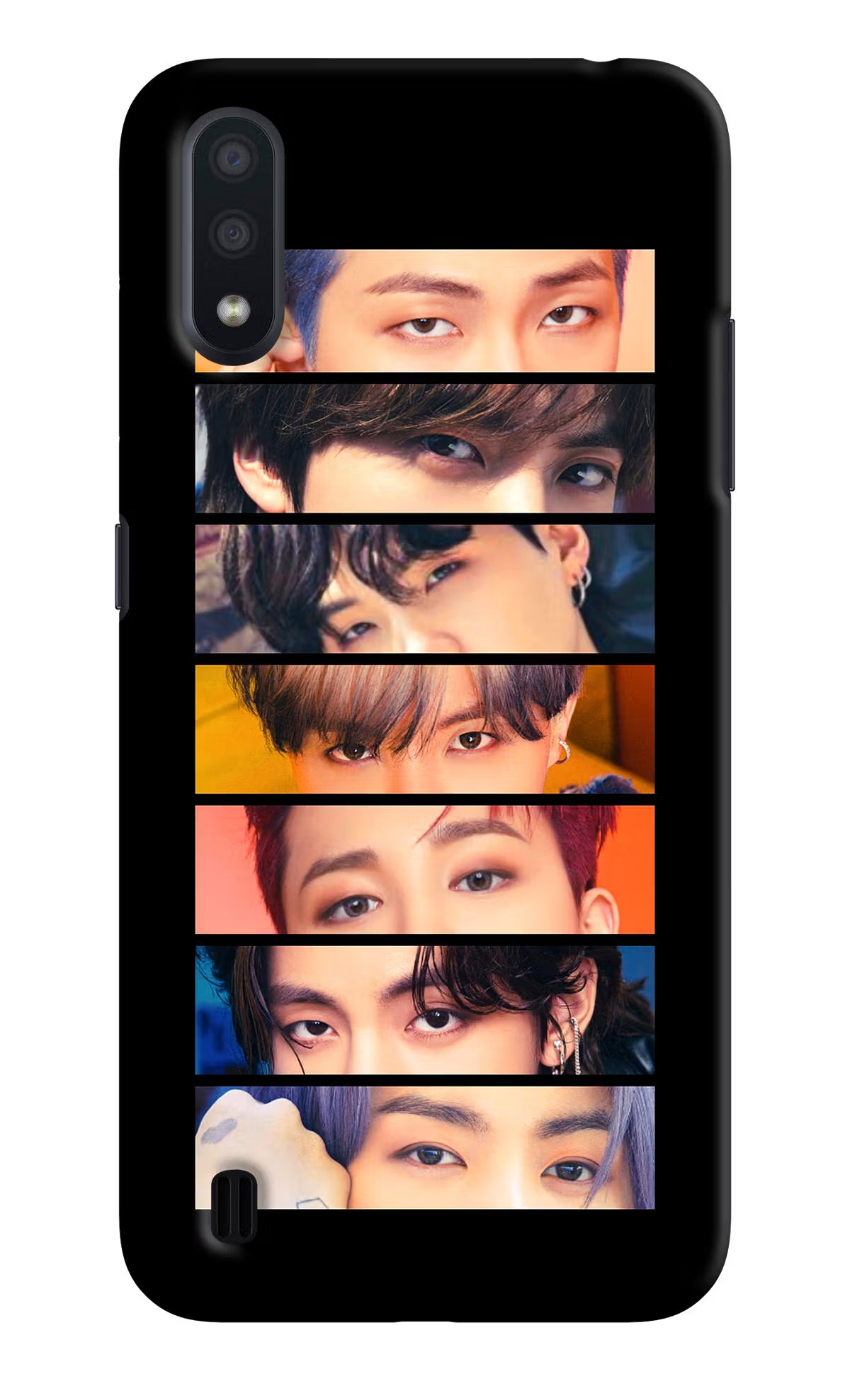 BTS Eyes Samsung M01 Hard Case Back Cover by Casekaro