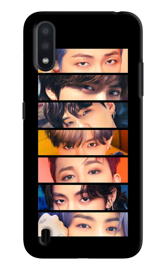 BTS Eyes Samsung M01 Hard Case Back Cover by Casekaro