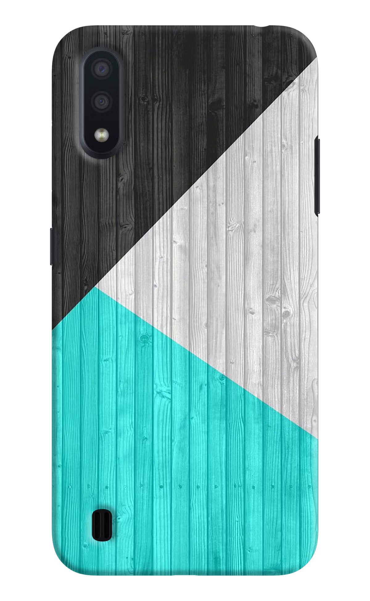 Wooden Abstract Samsung M01 Hard Case Back Cover by Casekaro