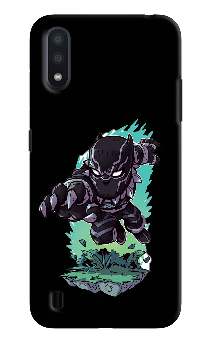 Black Panther Samsung M01 Back Cover, Hard case