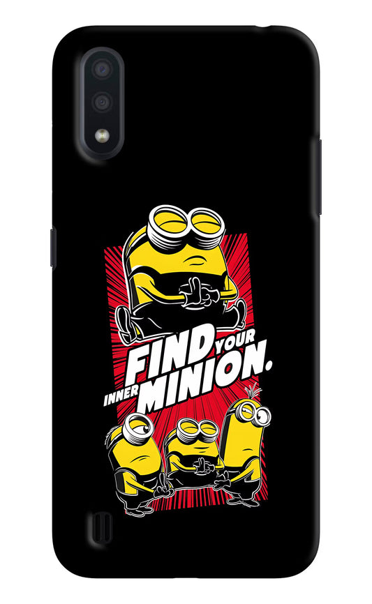 Find your inner Minion Samsung M01 Hard Case Back Cover by Casekaro