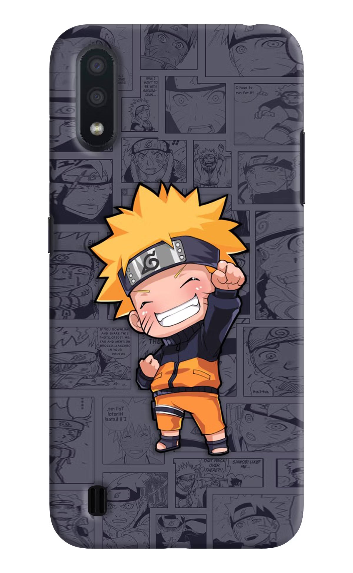 Chota Naruto Samsung M01 Hard Case Back Cover by Casekaro