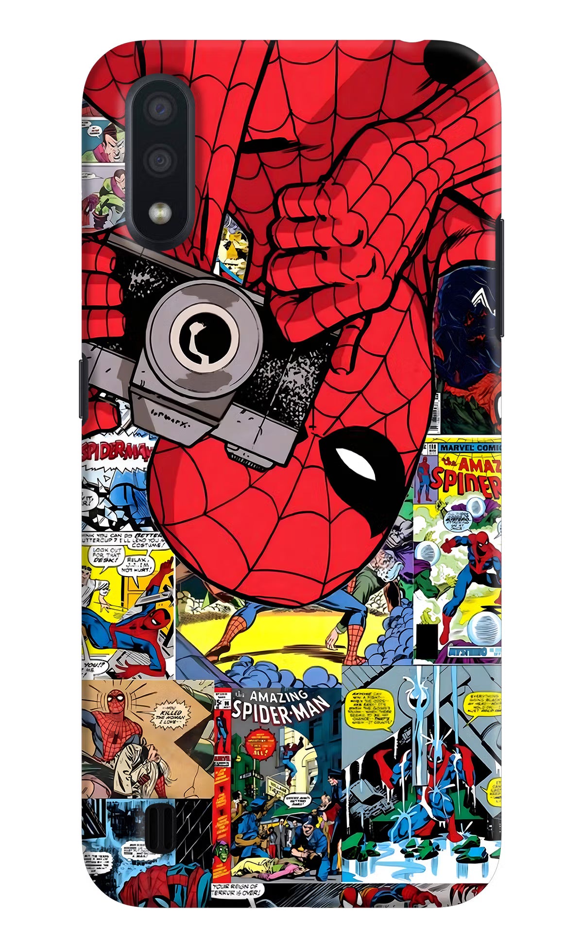 Spider Man Samsung M01 Hard Case Back Cover by Casekaro