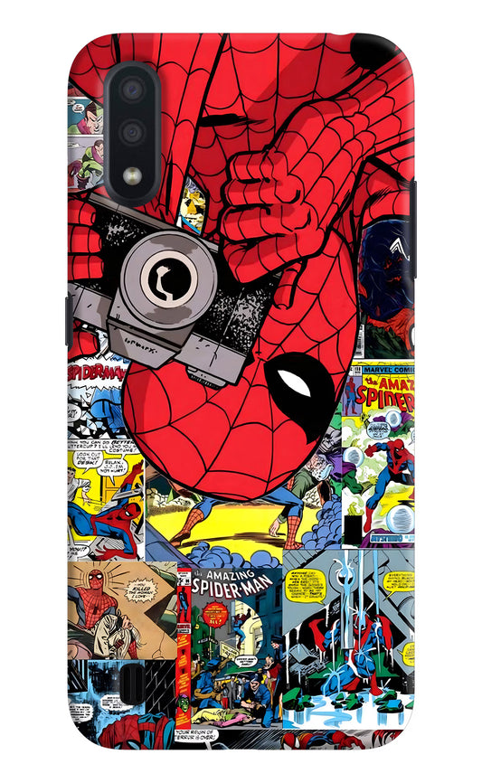 Spider Man Samsung M01 Hard Case Back Cover by Casekaro