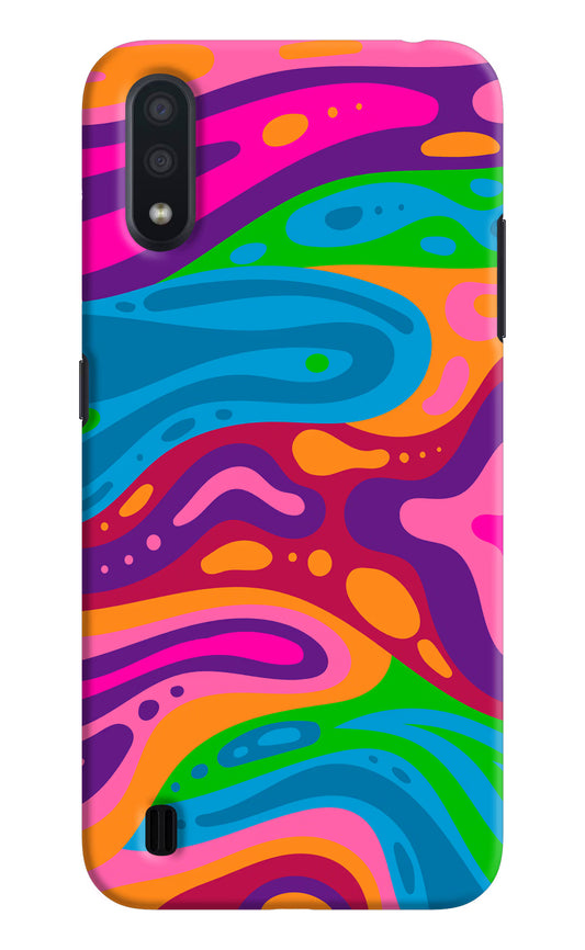Trippy Pattern Samsung M01 Hard Case Back Cover by Casekaro