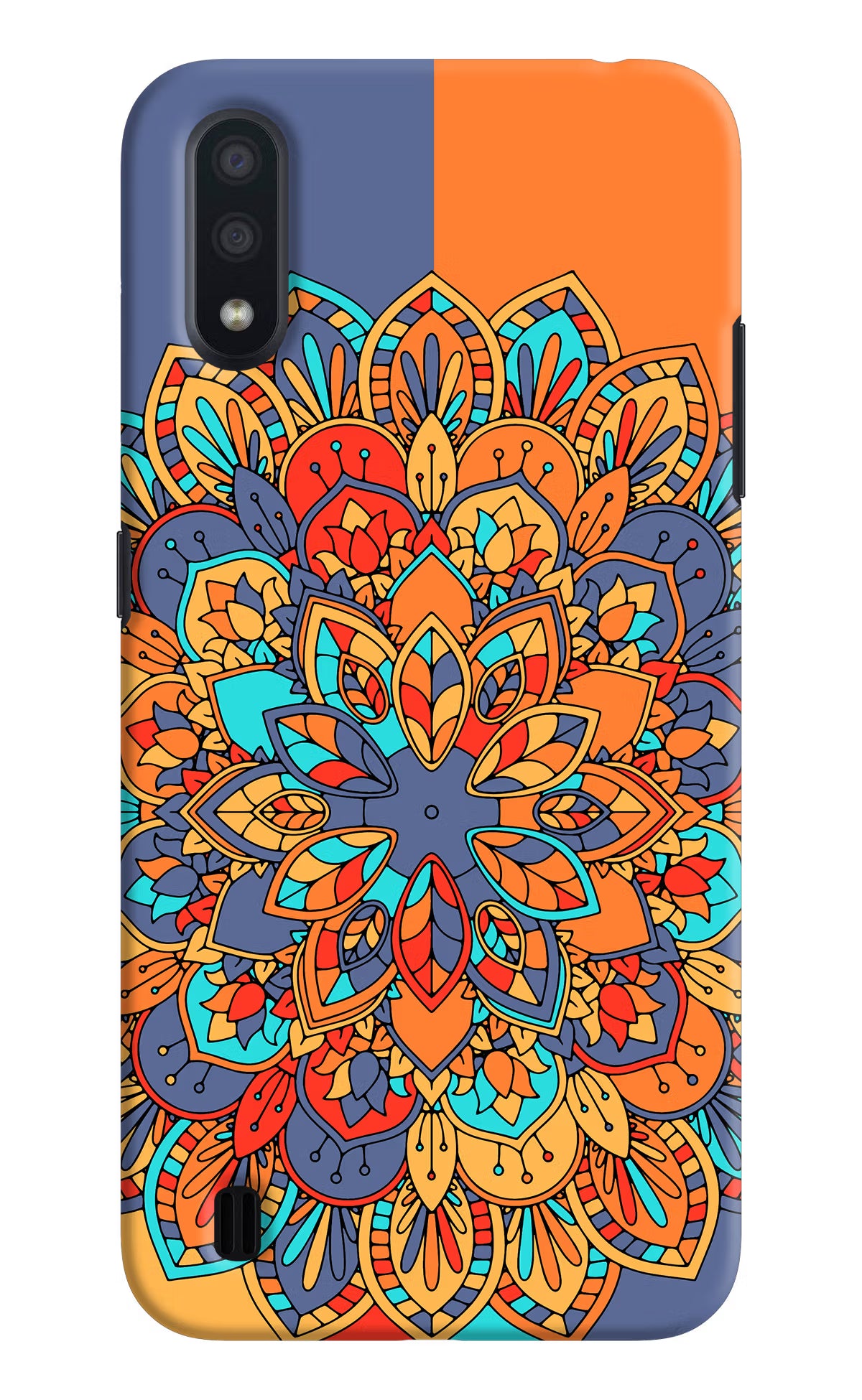 Color Mandala Samsung M01 Hard Case Back Cover by Casekaro