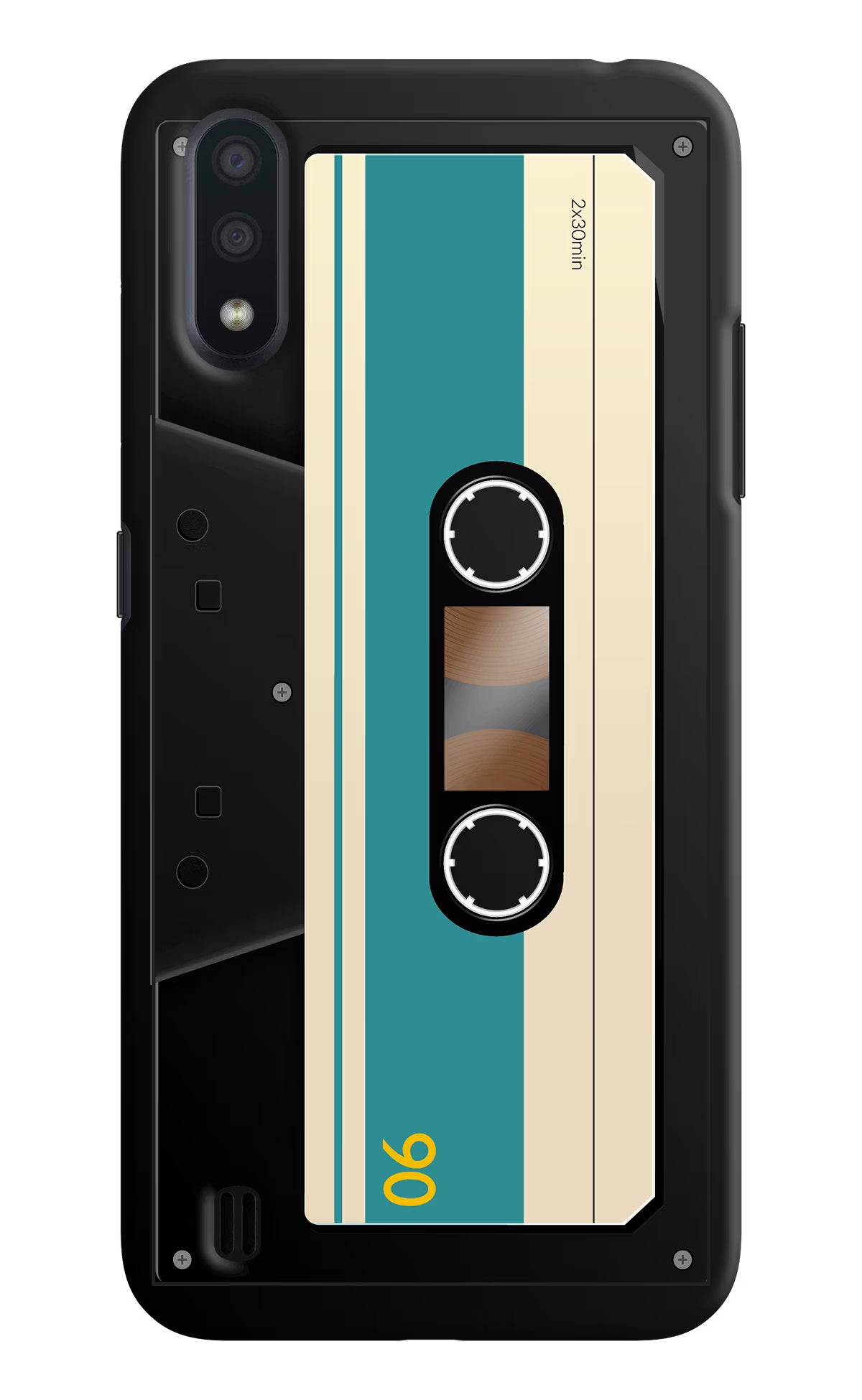 Cassette Samsung M01 Hard Case Back Cover by Casekaro