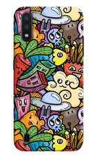 Veggie Doodle Samsung M01 Hard Case Back Cover by Casekaro