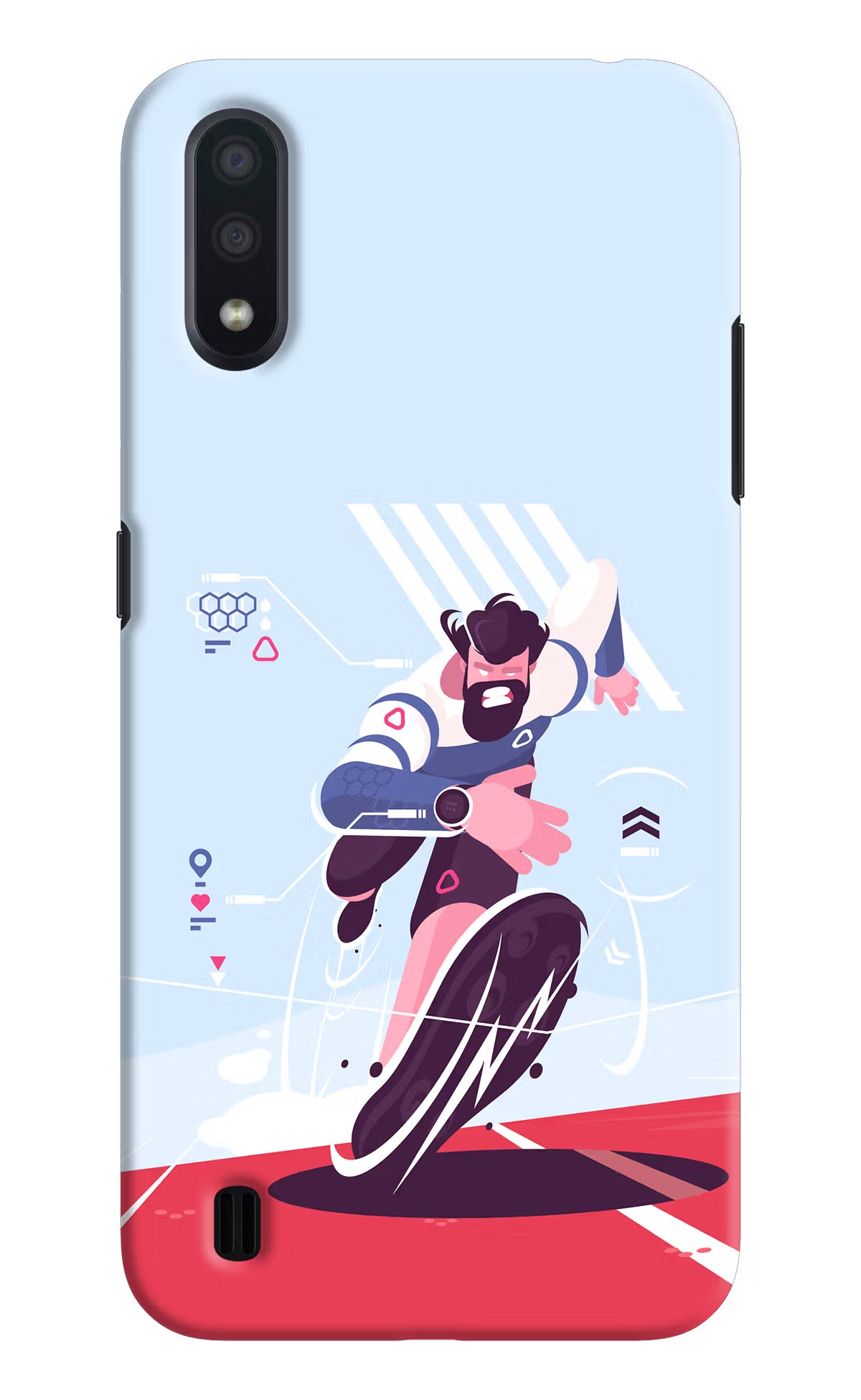 Run Pro Samsung M01 Hard Case Back Cover by Casekaro