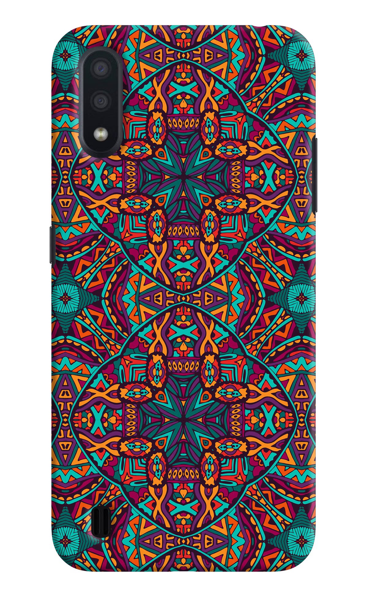 Colour Mandala Samsung M01 Hard Case Back Cover by Casekaro