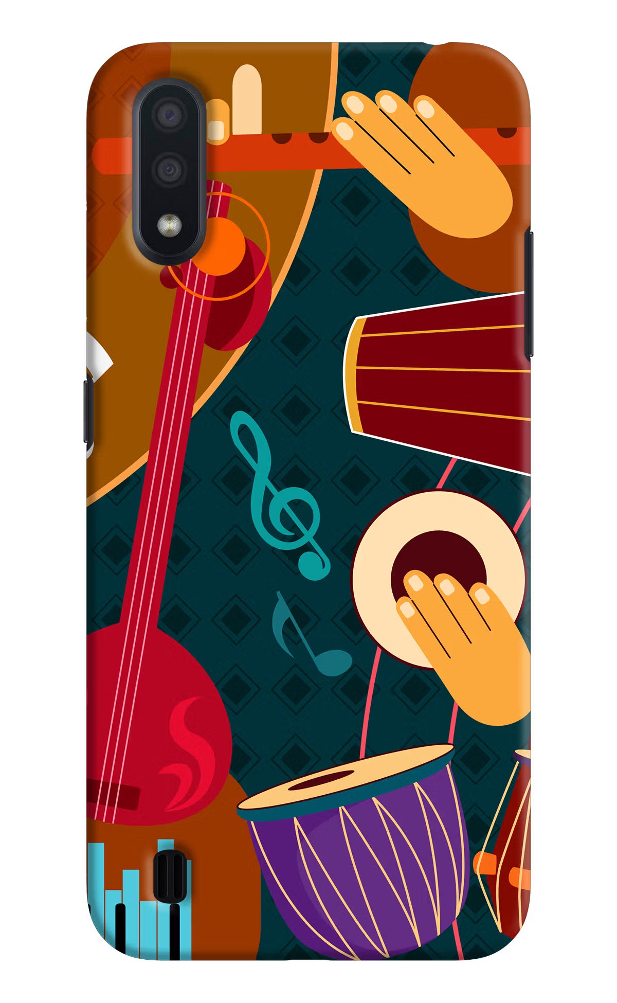 Music Instrument Samsung M01 Hard Case Back Cover by Casekaro