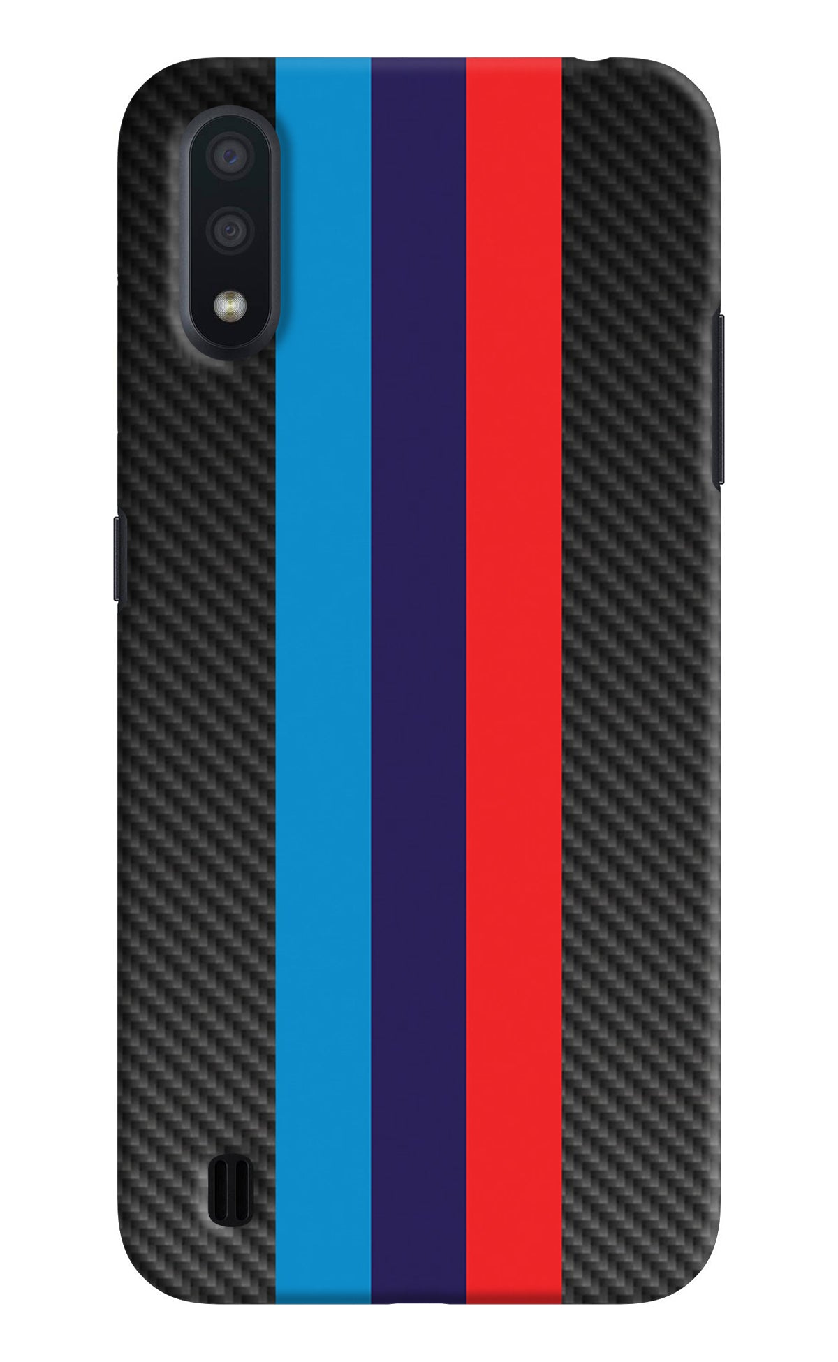 BMW Stripes Pattern Samsung M01 Back Cover