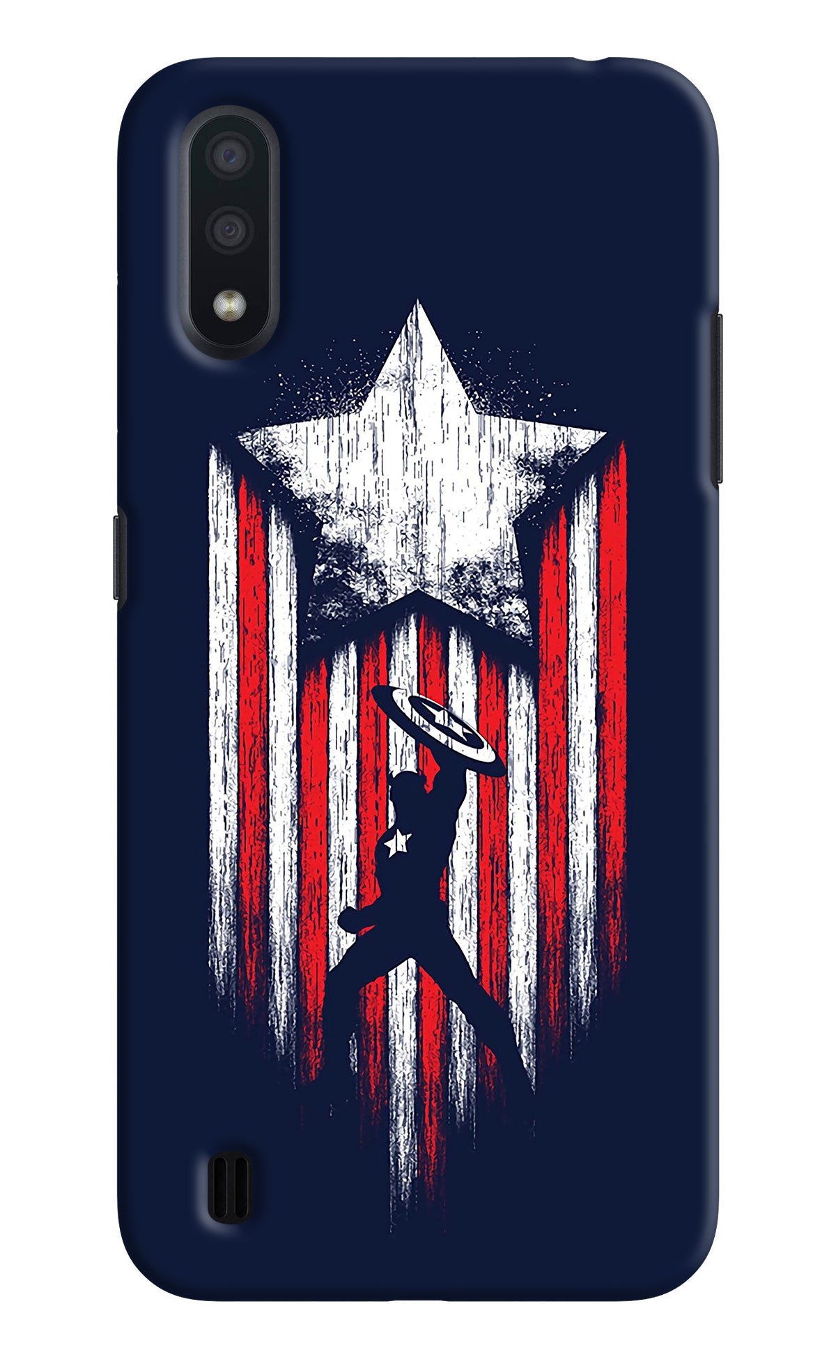 Captain America Marvel Art Samsung M01 Back Cover