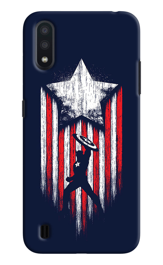 Captain America Marvel Art Samsung M01 Back Cover