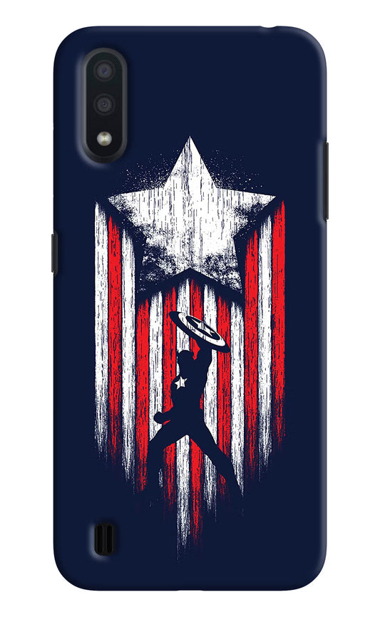 Captain America Marvel Art Samsung M01 Hard Case Back Cover by Casekaro