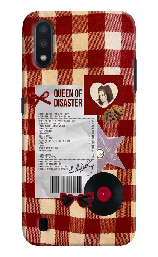 Queen of Disaster Samsung M01 Hard Case Back Cover by Casekaro