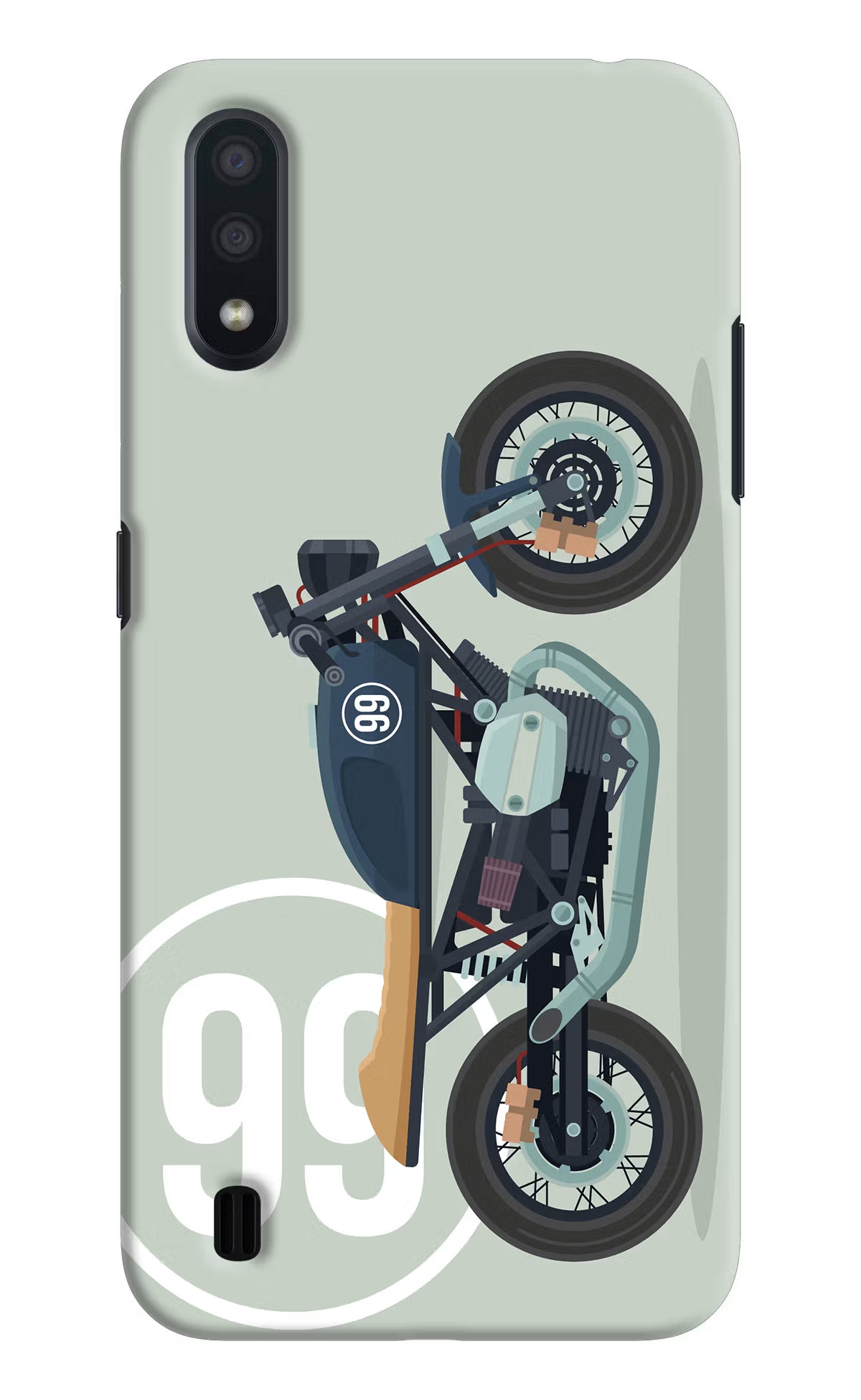 Classic Cafe Racer 99 Samsung M01 Hard Case Back Cover by Casekaro