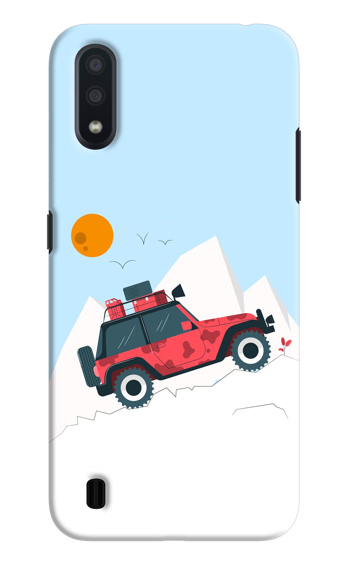 Mountain Trail Beast Samsung M01 Hard Case Back Cover by Casekaro