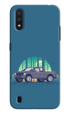 Retro Garage Vibe Samsung M01 Hard Case Back Cover by Casekaro