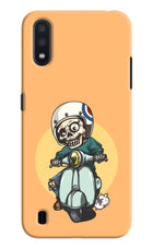 Undead Biker Samsung M01 Hard Case Back Cover by Casekaro