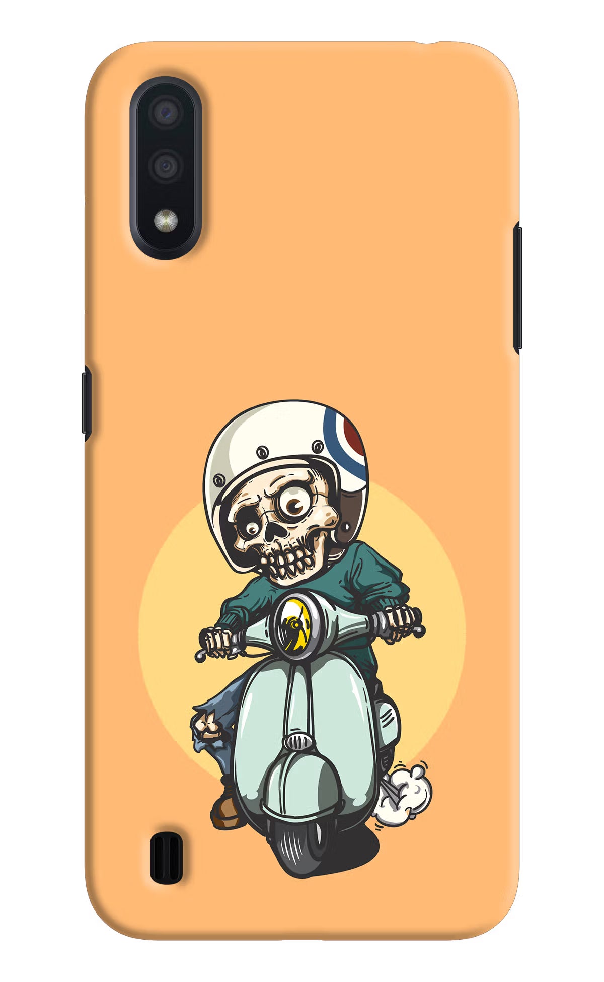 Undead Biker Samsung M01 Hard Case Back Cover by Casekaro