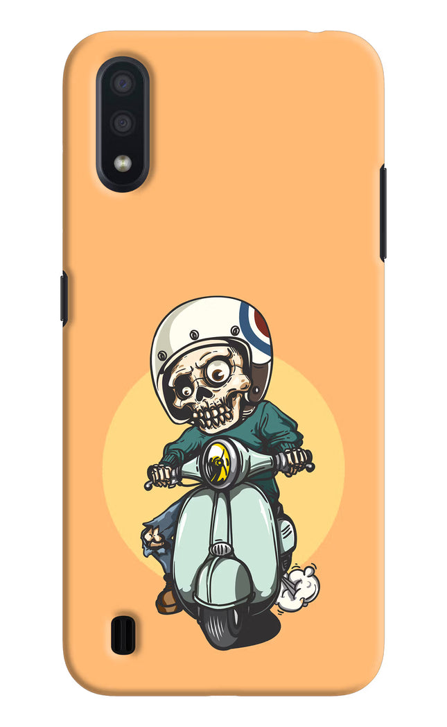 Undead Biker Samsung M01 Hard Case Back Cover by Casekaro