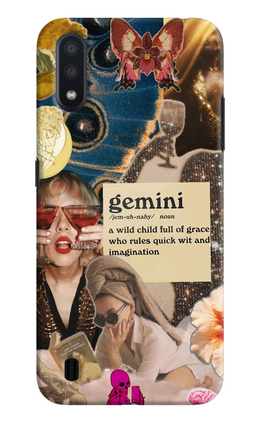 Gemini Zodiac Samsung M01 Hard Case Back Cover by Casekaro