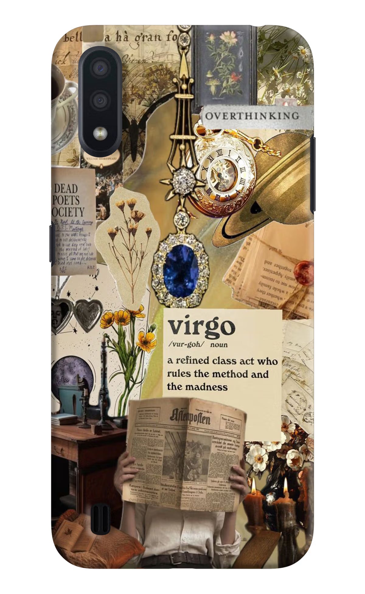 Virgo Zodiac Samsung M01 Hard Case Back Cover by Casekaro