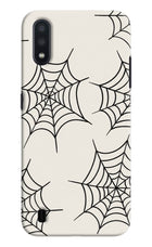 Spider Web Samsung M01 Hard Case Back Cover by Casekaro