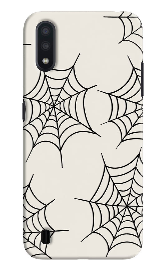 Spider Web Samsung M01 Hard Case Back Cover by Casekaro