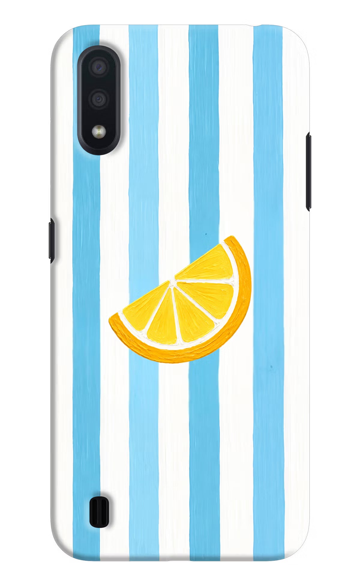 Summer Lemon Samsung M01 Hard Case Back Cover by Casekaro