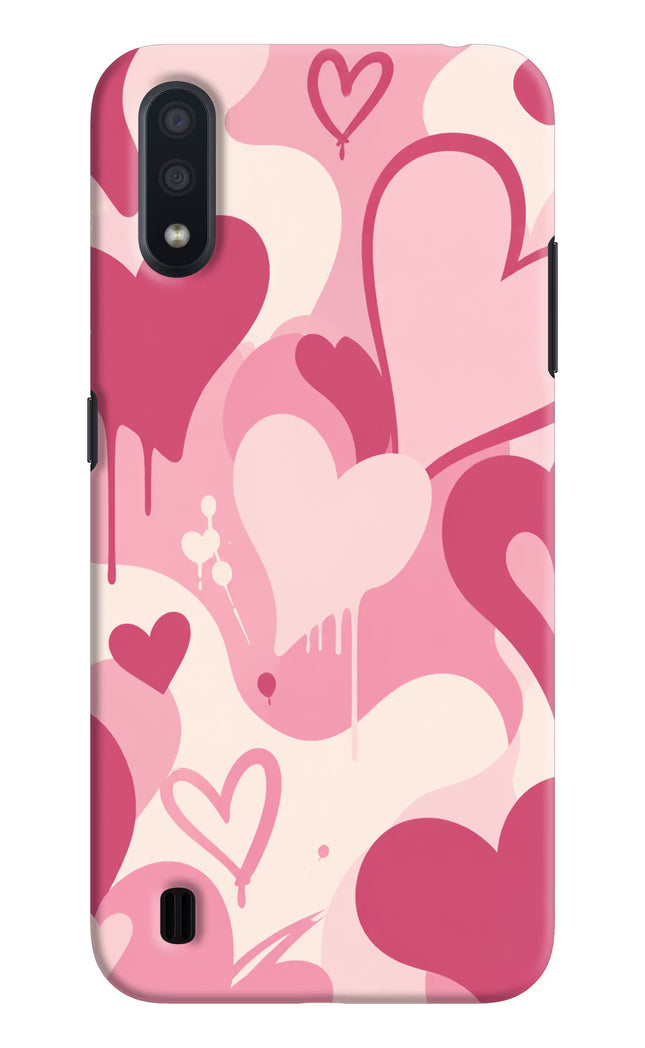 Hearty case Samsung M01 Hard Case Back Cover by Casekaro