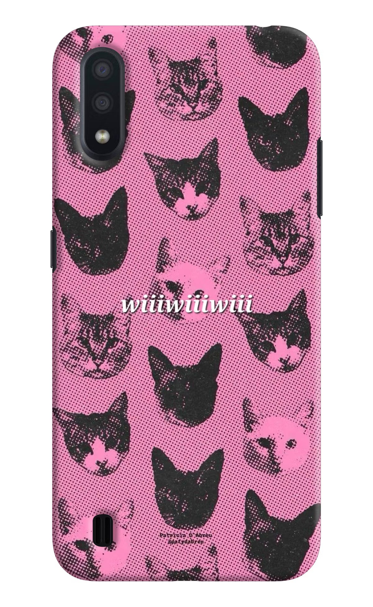Pink Cats Samsung M01 Back Cover