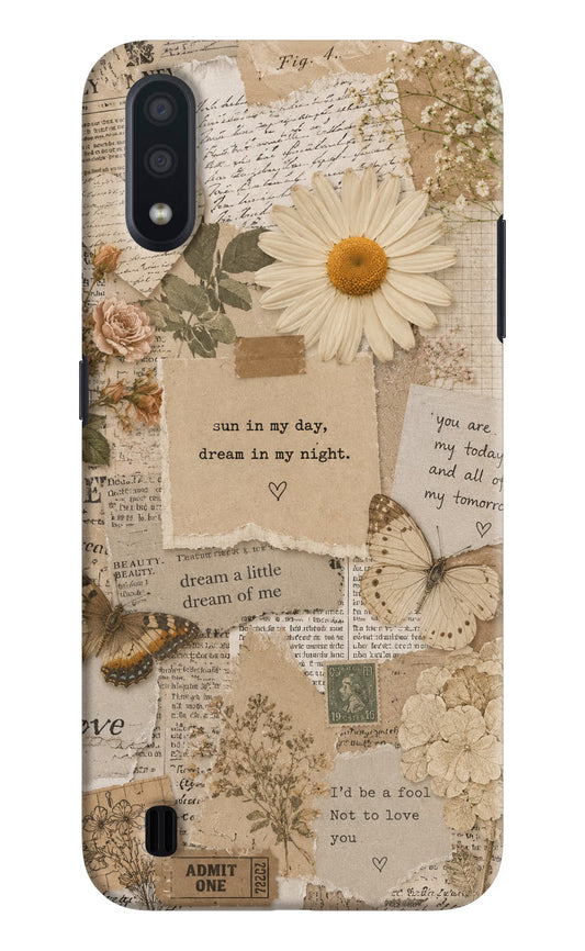 Vintage case Samsung M01 Back Cover