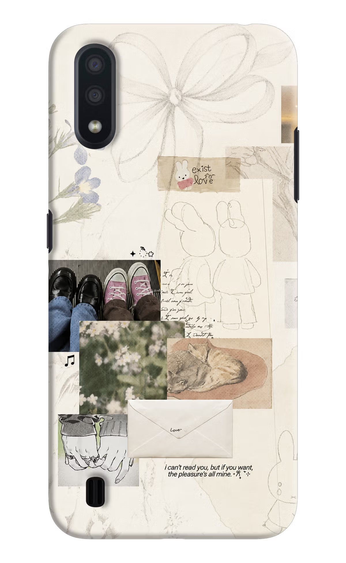 Soft Aesthetic Samsung M01 Back Cover