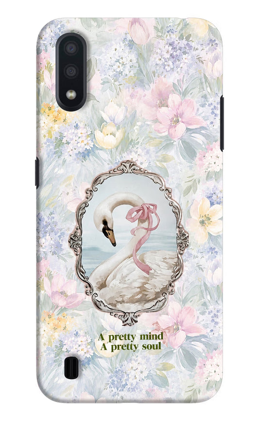Pretty Mind Pretty Soul Samsung M01 Hard Case Back Cover by Casekaro