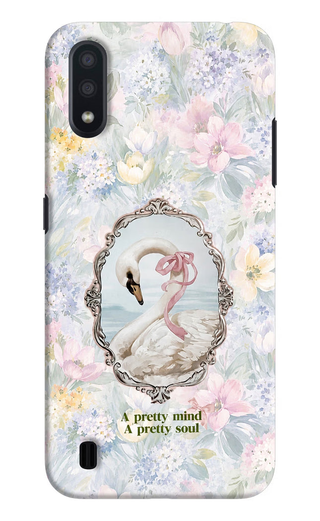 Pretty Mind Pretty Soul Samsung M01 Hard Case Back Cover by Casekaro