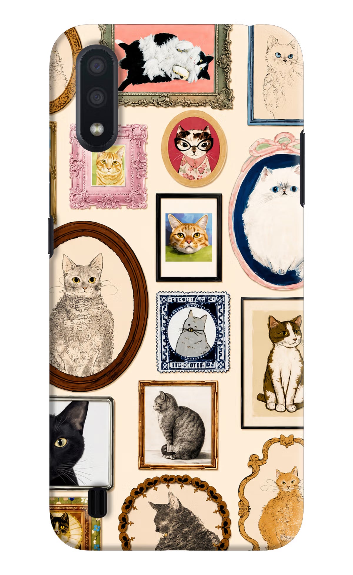 Mirror Cats Samsung M01 Back Cover