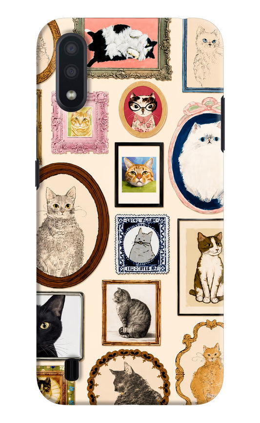 Mirror Cats Samsung M01 Hard Case Back Cover by Casekaro