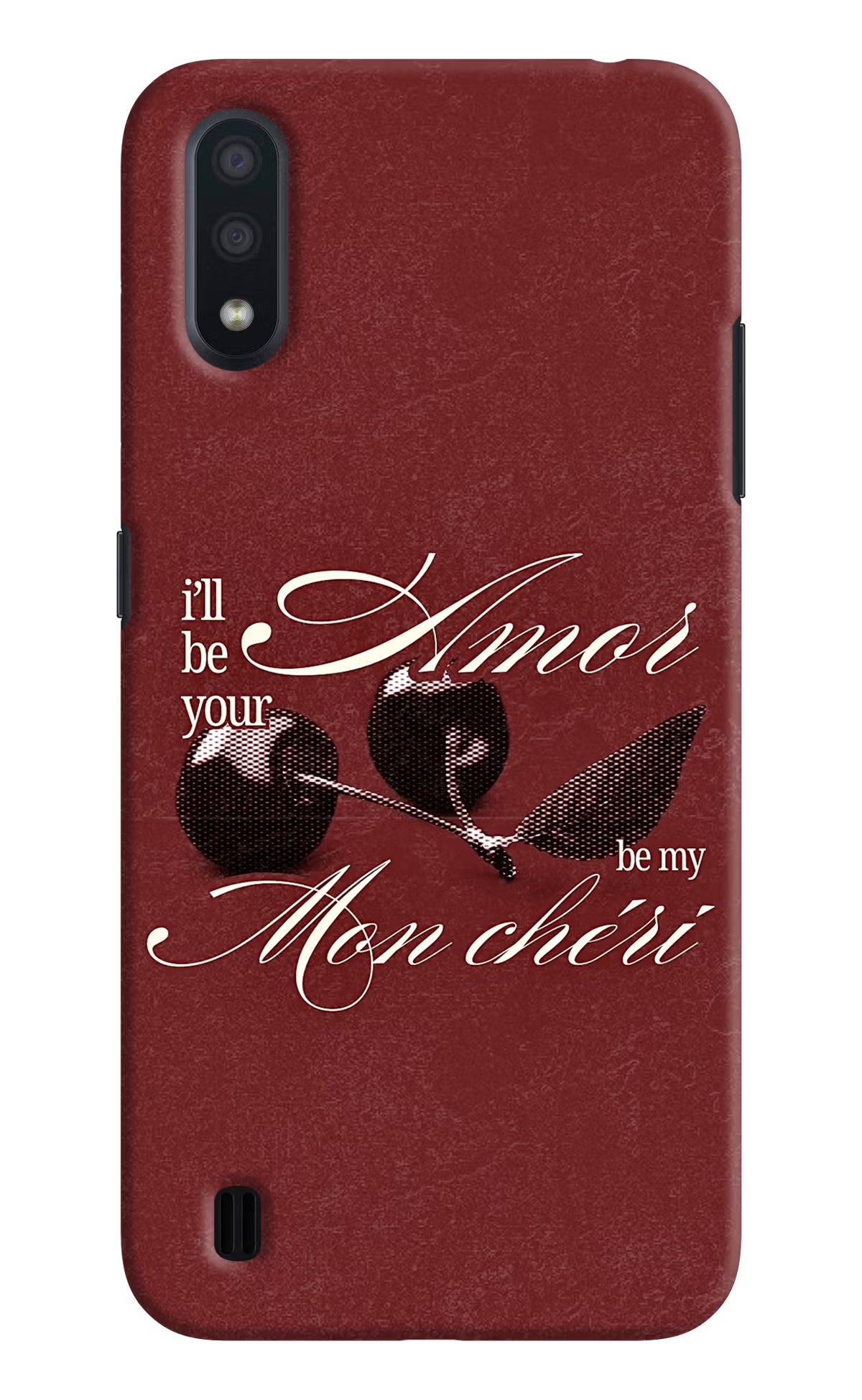 Velvet Cherry Samsung M01 Back Cover