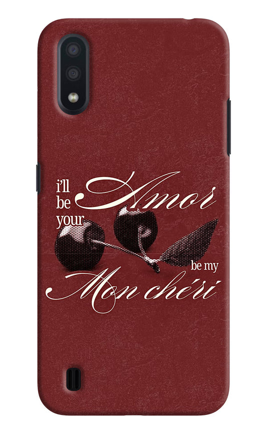 Velvet Cherry Samsung M01 Hard Case Back Cover by Casekaro